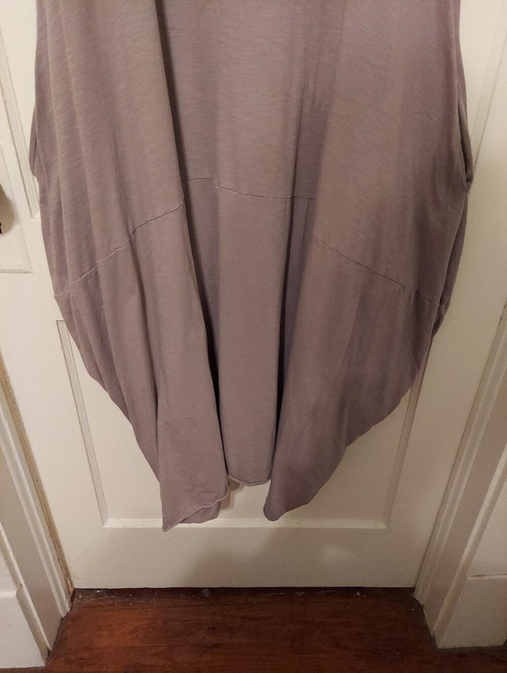 Verandah By Vina Dress Womens Medium/Large Taupe 100%Cotton Lagenlook Pockets - Picture 7 of 8